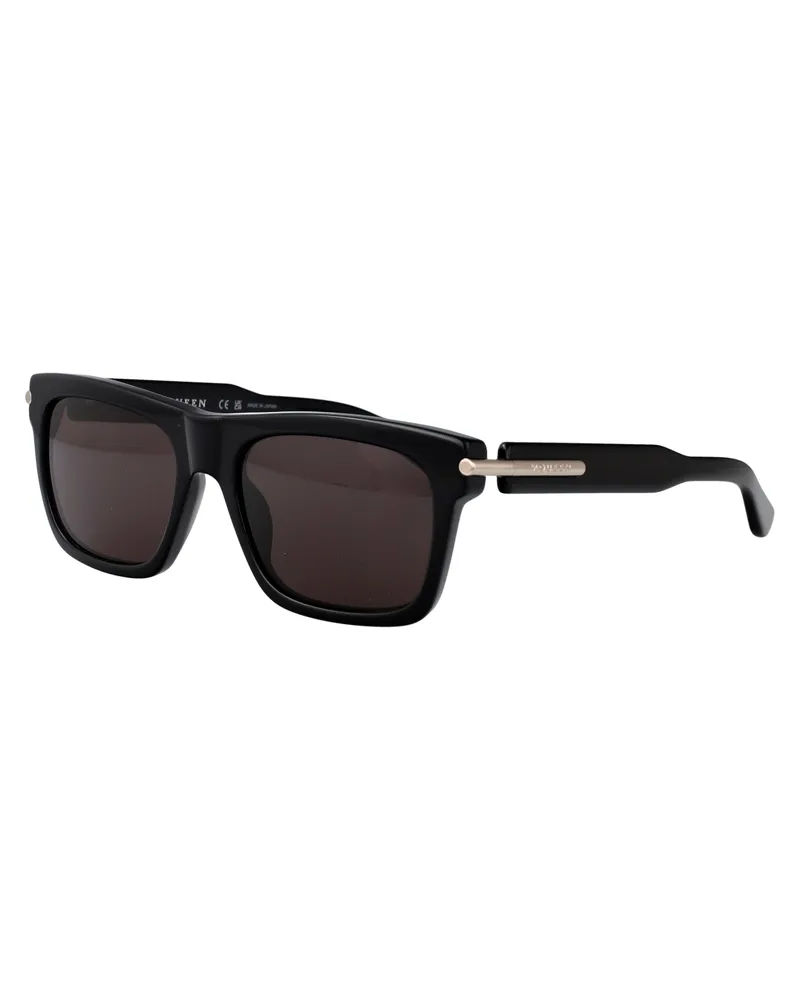 Alexander McQueen Men's Sunglasses Am0495s Black-Grey Acetate Black-Black-Grey Black/black/grey Black
