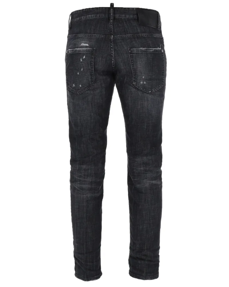 Dsquared2 Five-Pocket Cotton Jeans — Black Black