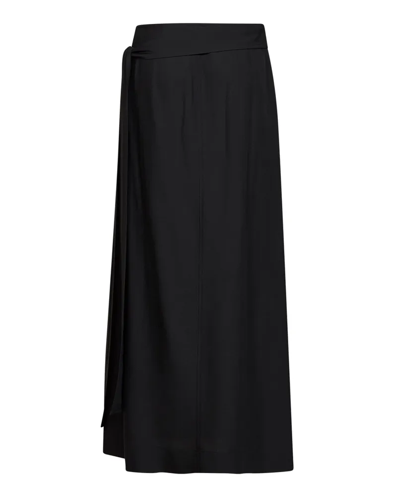 Studio Nicholson Women's Maxi Skirt Mile Black Twill Viscose Black