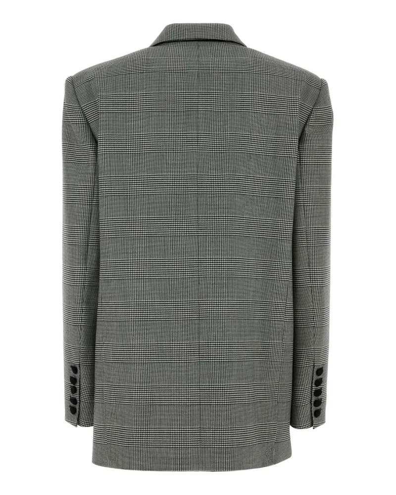 Balmain Women's Wales Blazer Gray Virgin Wool Polyamide Blazers Gray