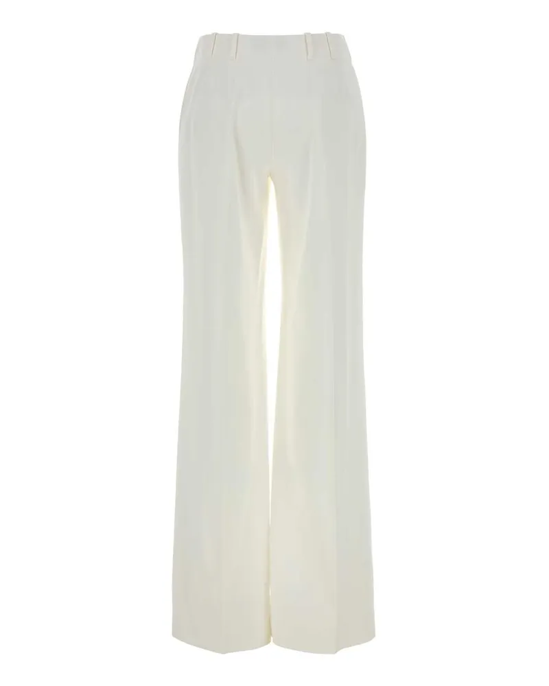 Ermanno Scervino D486p701xif 10602 Snowwhiteoffwhite Exterior: Acetate Viscose Pantaloni Trousers White