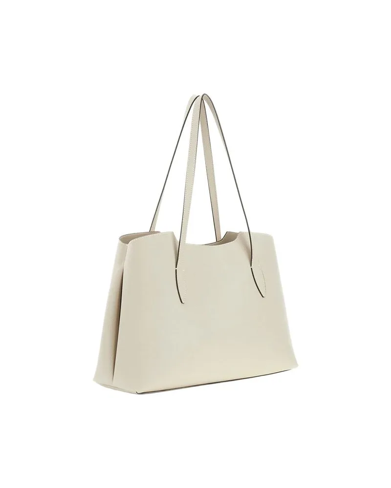 Guess Women's Tote Bag Light Taupe Polyurethane - Tote-Bags Beige