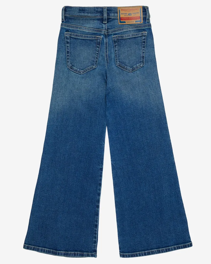 Diesel Girls' Stretch Cotton Denim Jeans Blue