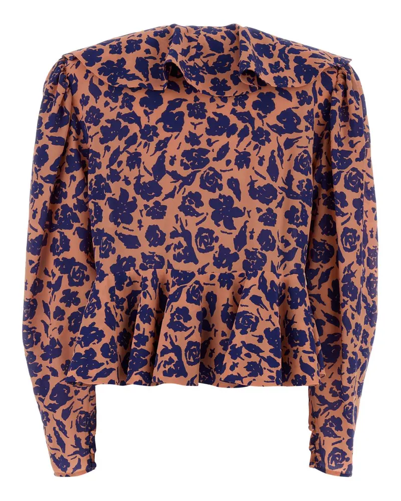 Chloé Pinkblue1 Exterior: Silk Maglie Sweater Orange