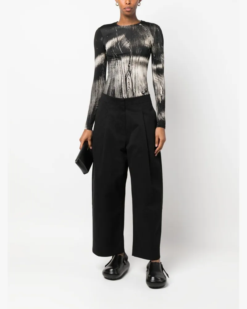 Studio Nicholson Women's Trousers Dordoni Black Cotton Black