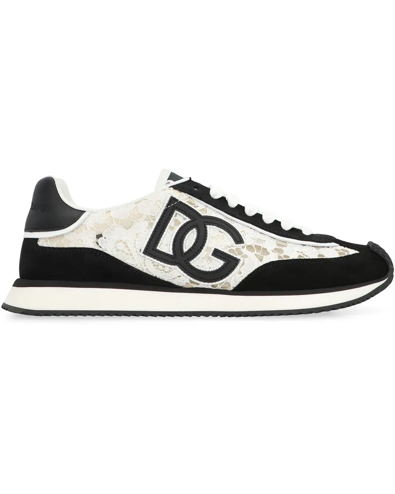 Dolce & Gabbana Women's Lace Sneakers White Calf Trainers White