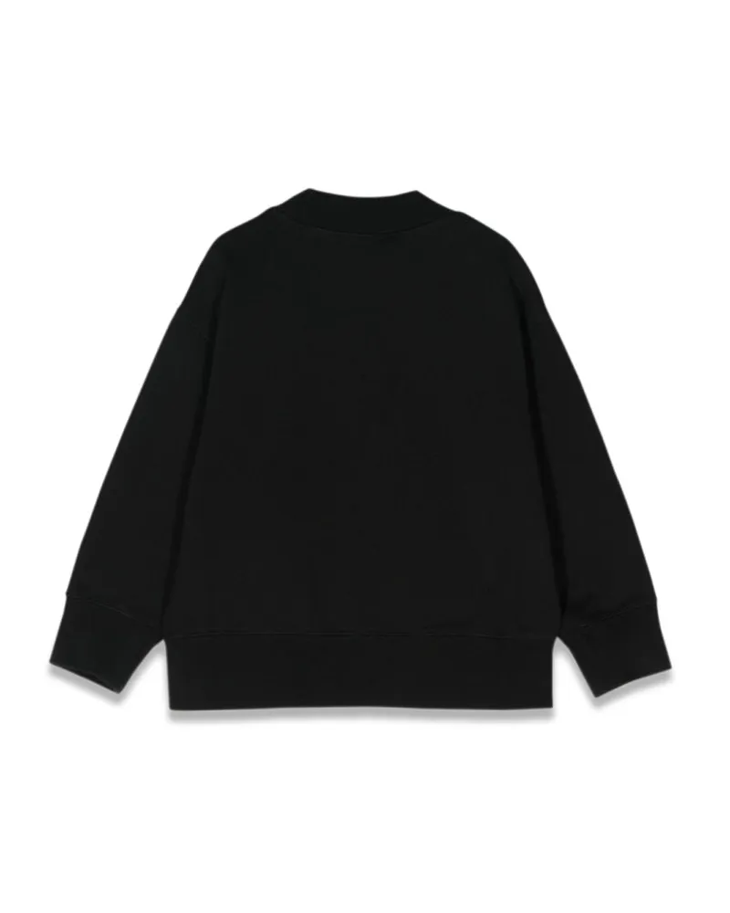 Palm Angels Neon Palms Motif Sweatshirt — Black Black