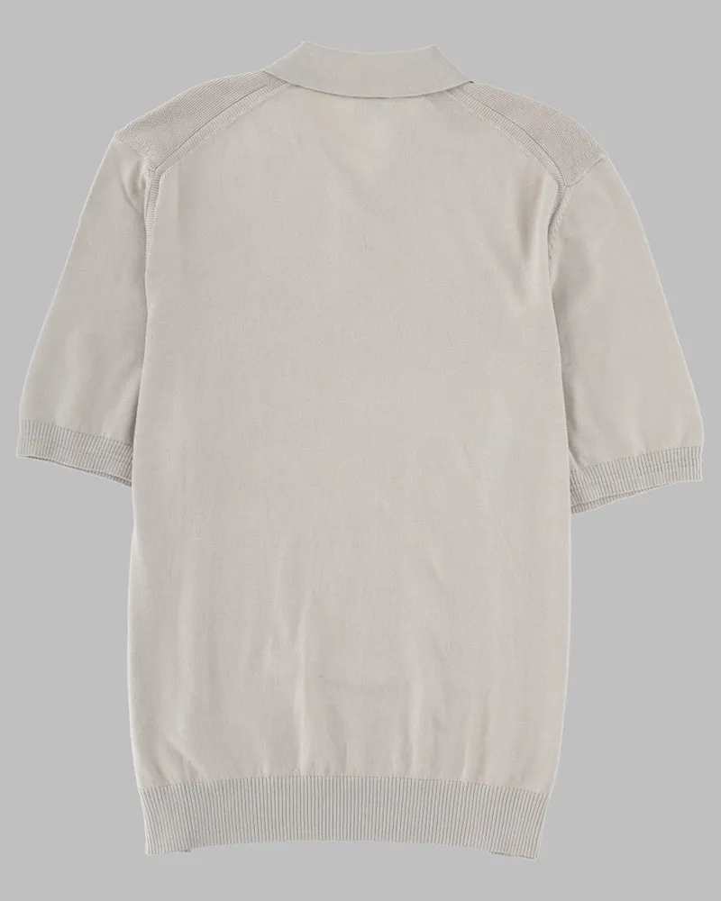 HUGO BOSS Cotton-Kapok Blend Polo Shirt — Gray Gray