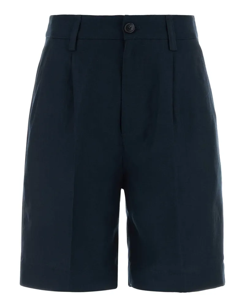 Woolrich Women's Lyocell Linen Blend Bermuda Shorts Navy Bermudas Navy