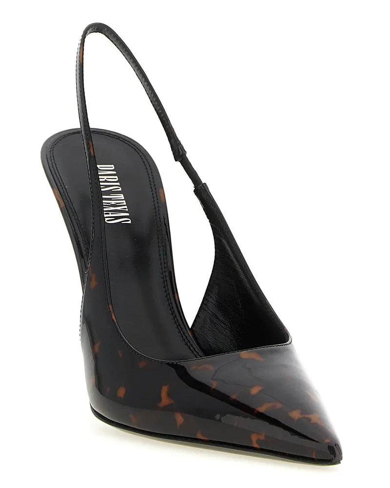 Paris Texas Lidia Slingback Heel — Black Black