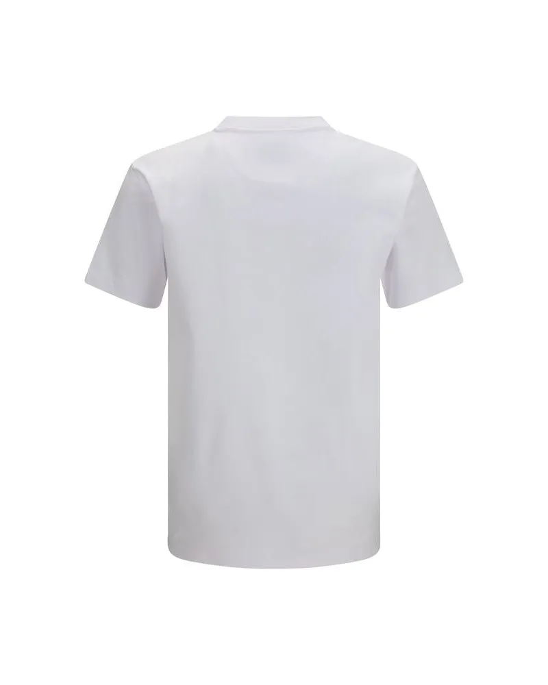 Fendi Men White Cotton T-Shirt White