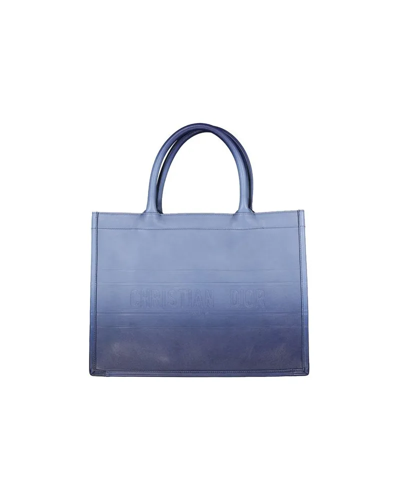 Dior Women's Calfskin Tote Blue Calf Leather Blue