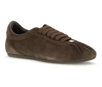 Women's Low-Top Suede Sneakers Ebano 1 Upper: Suede; Sole: Rubber