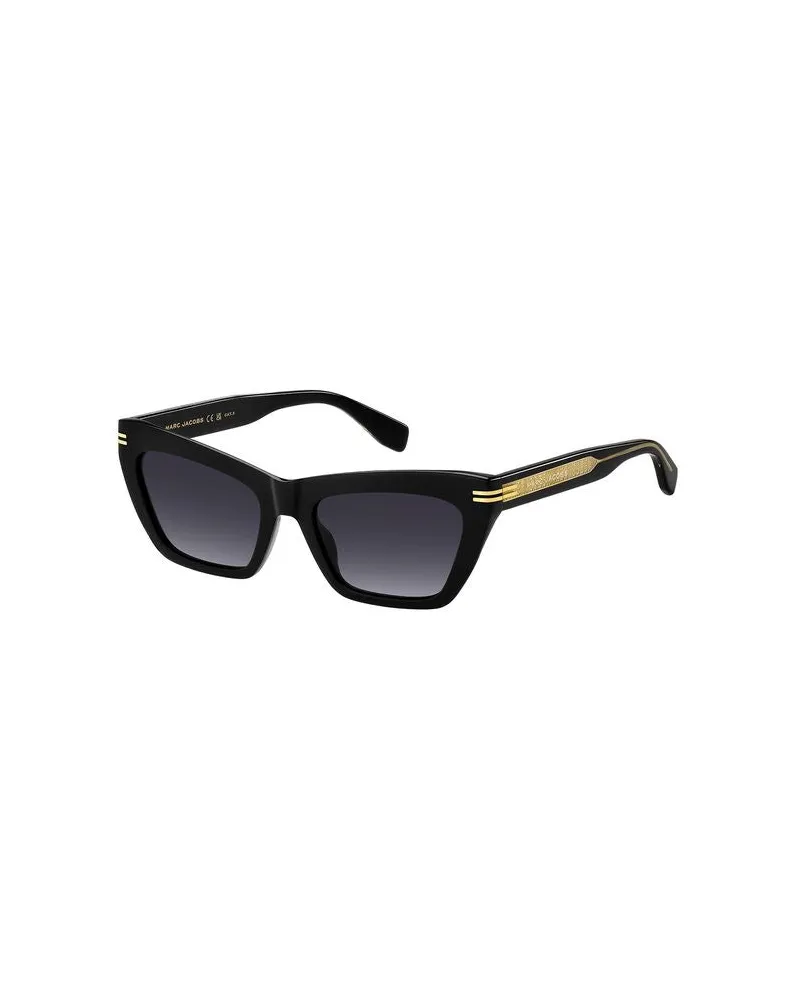 Marc Jacobs Women's Sunglasses Black-Gold Acetate Eyewear - Black/gold Black