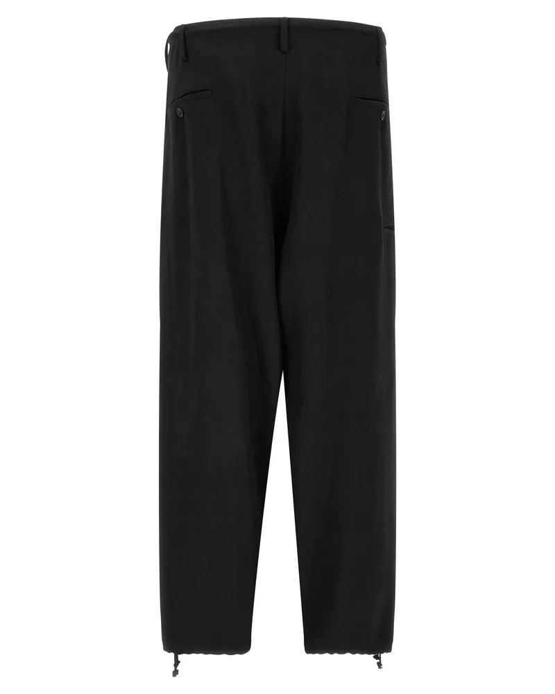 Yohji Yamamoto Trousers — Black Black