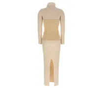 Corset Trompe L'Oeil Dress — Cream