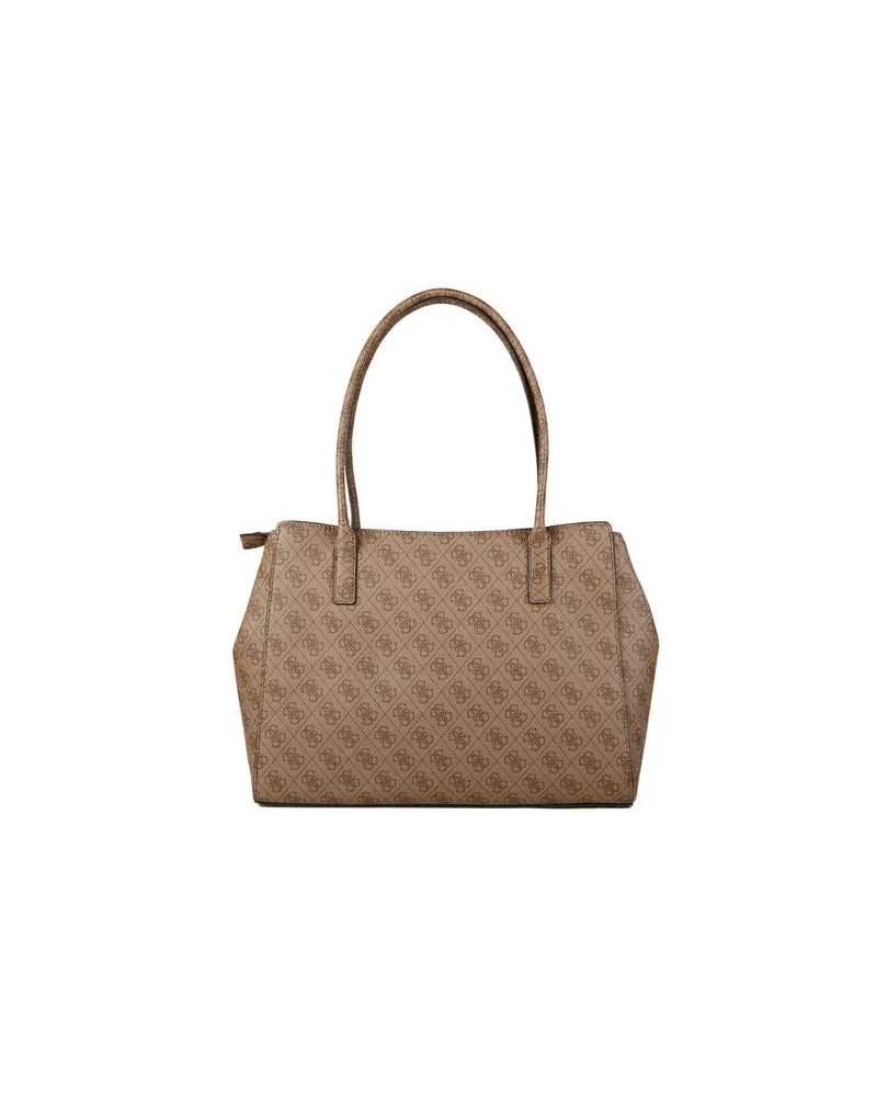 Guess Women's Tote Bag Latte Logo Polyurethane - Tote-Bags Beige