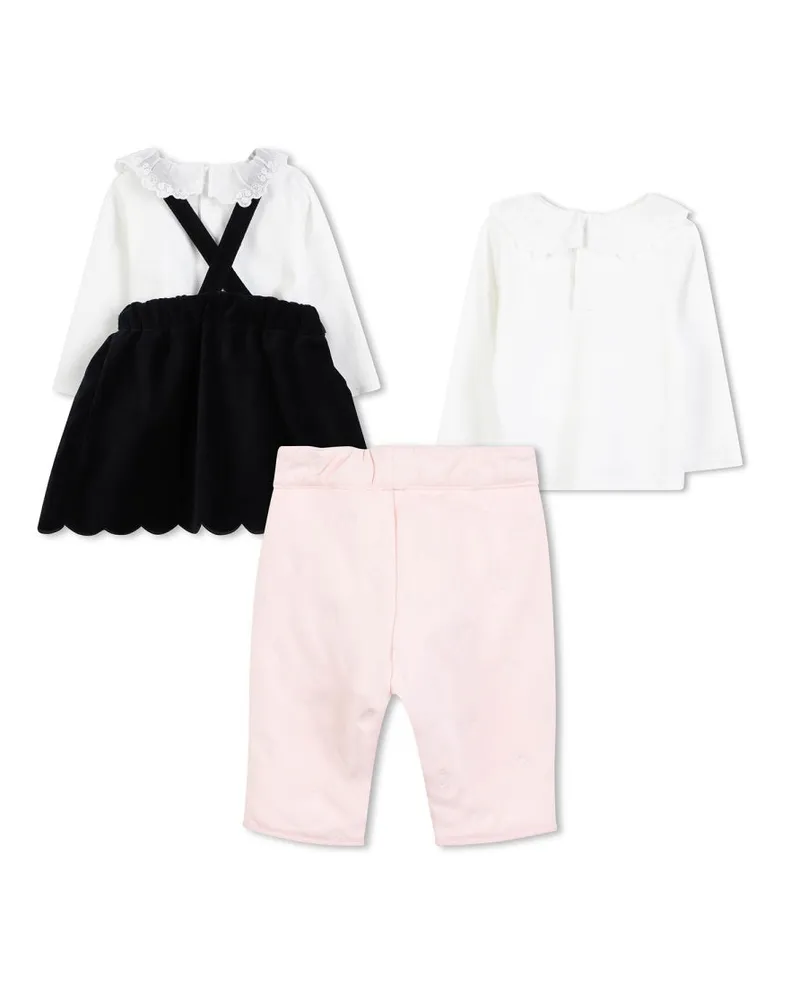 Chloé Cotton Dress Set — White White