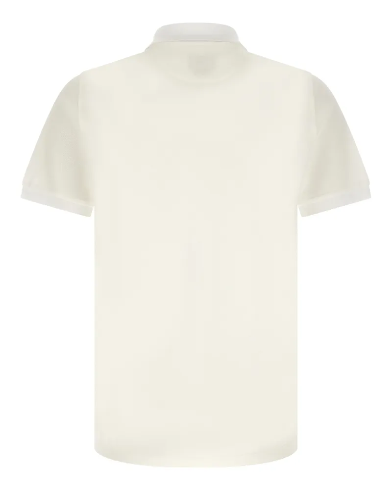 Fendi FF Selleria Logo-Embroidered Cotton Polo Shirt — White White