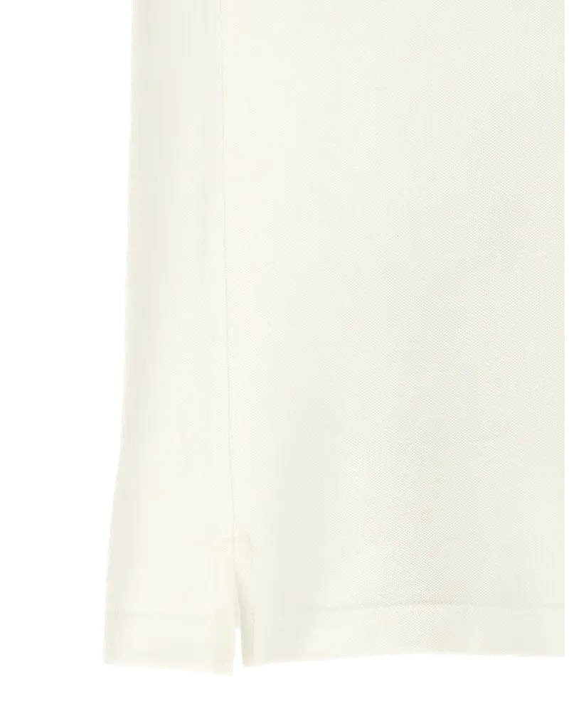 Fendi FF Selleria Logo-Embroidered Cotton Polo Shirt — White White