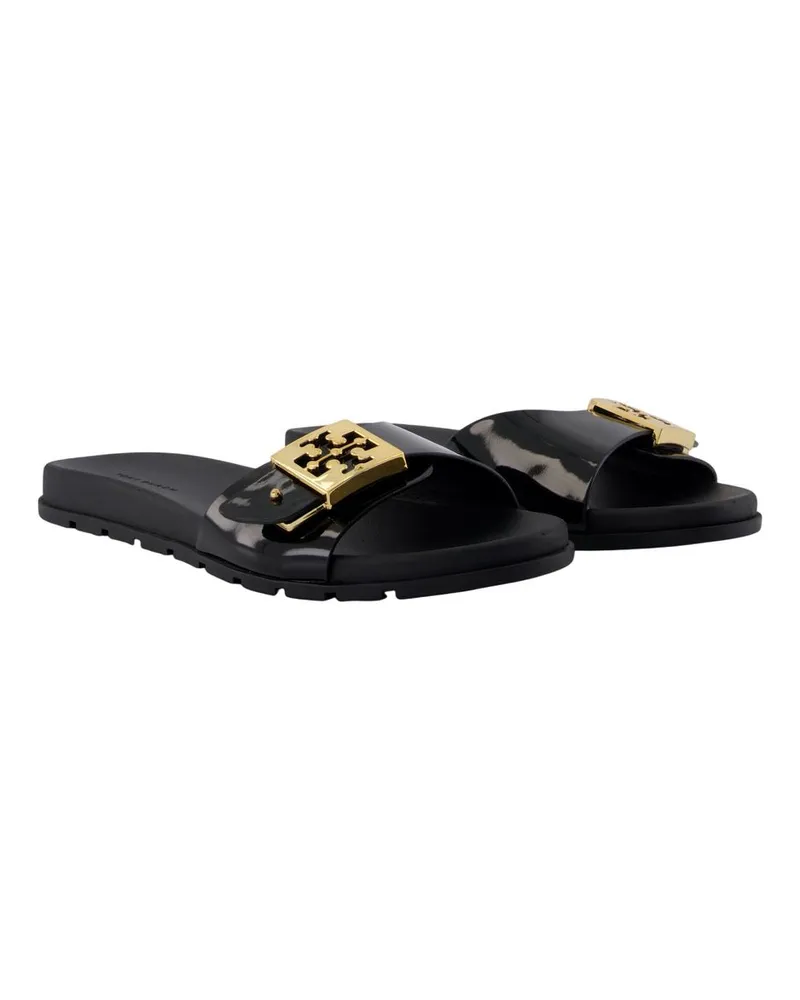 Tory Burch Women's Mellow Buckle Sandals -  Synthetic Black Shoes Flat-Shoes Black