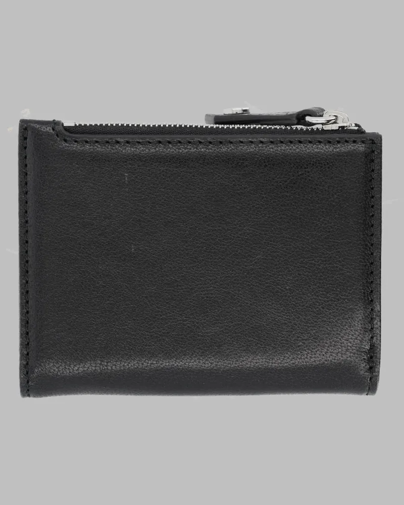 Vivienne Westwood Orb-Logo Calf Leather Card Wallet — Black Black