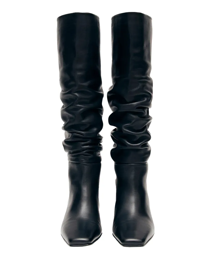 Alohas Women's Knee-High Boots Kalila Black Leather Black
