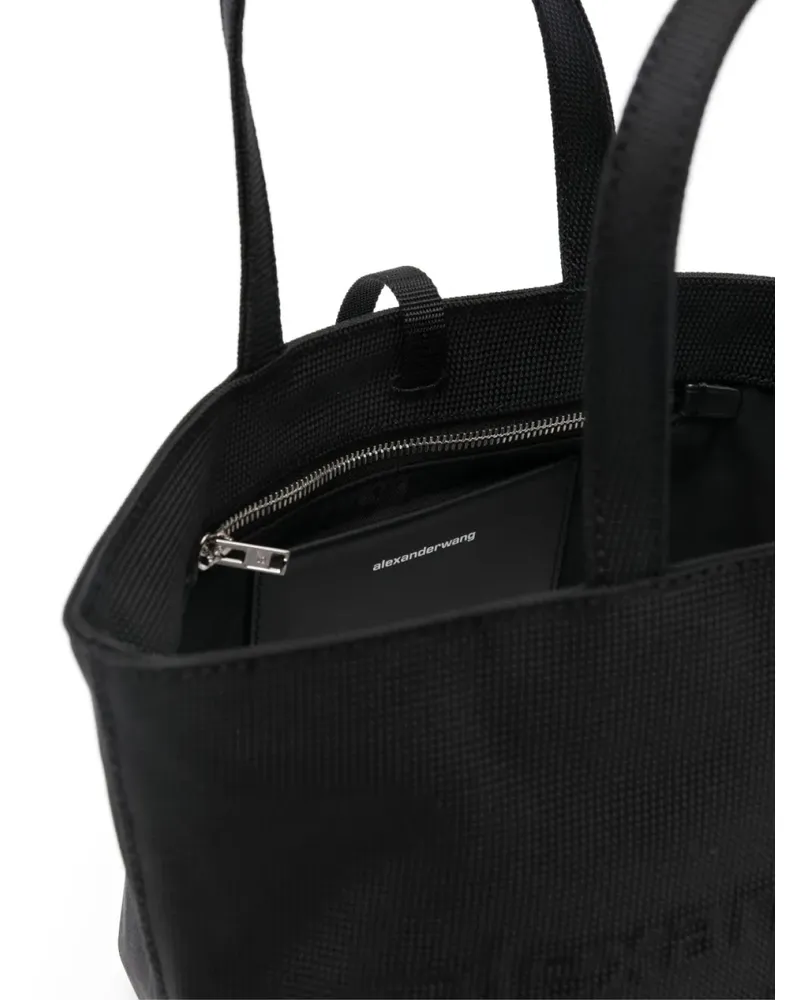 Alexander Wang Women's Punch Logo Small Tote Bag Black Black