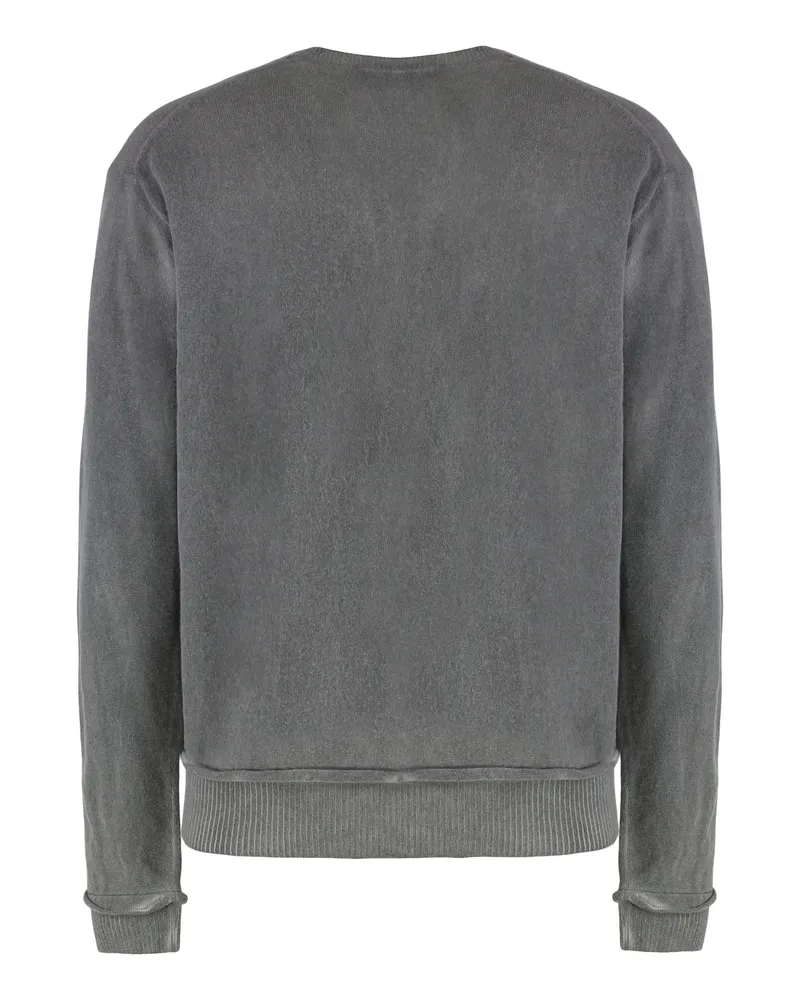 Our Legacy Men's V-Neck Wool Parallel Sweater Grey Merinos Gray