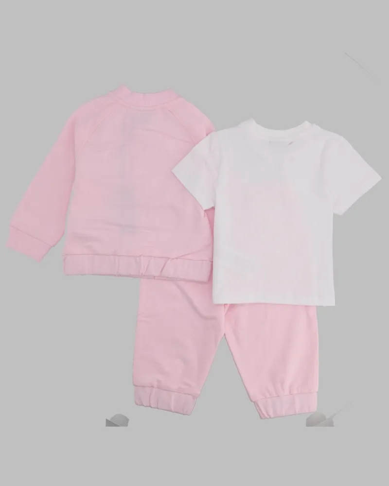 HUGO BOSS Monogram Cotton-Stretch Tracksuit & T-Shirt Set Multicolour