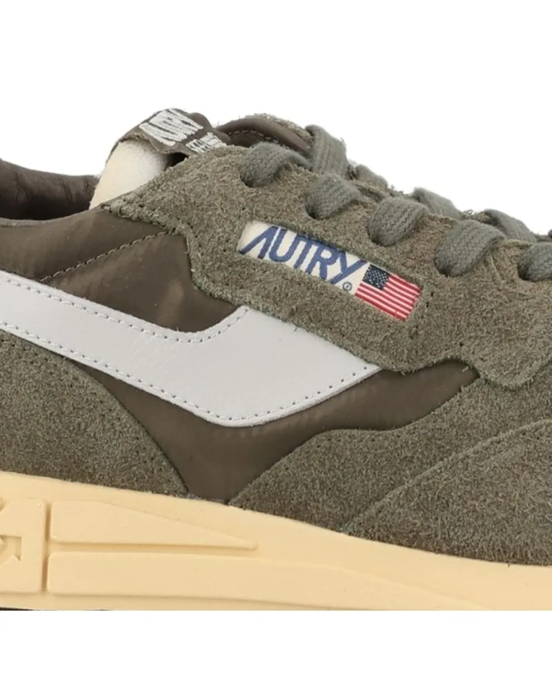 AUTRY Reelwind Low Sneaker — Khaki Green Khaki