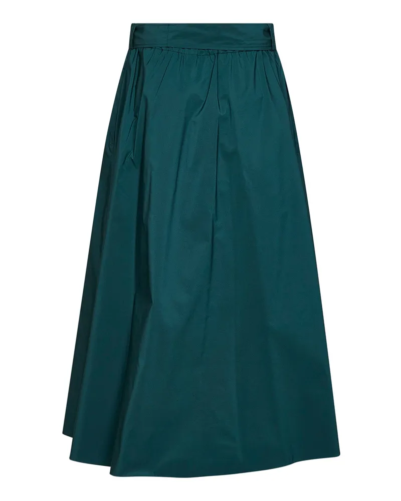 Max Mara Women's Midi Skirt Wkdalpaca Green Taffeta Polyester Green