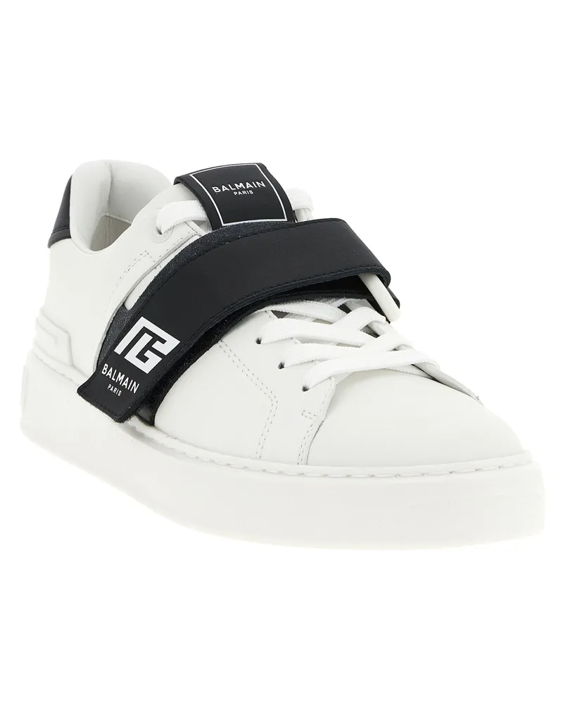 Balmain B-Court Sneaker — White White