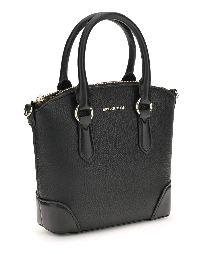 Michael Kors Women's Murphy Handbag Black Calf Leather Bos Taurus Handbags Hand Bags Black