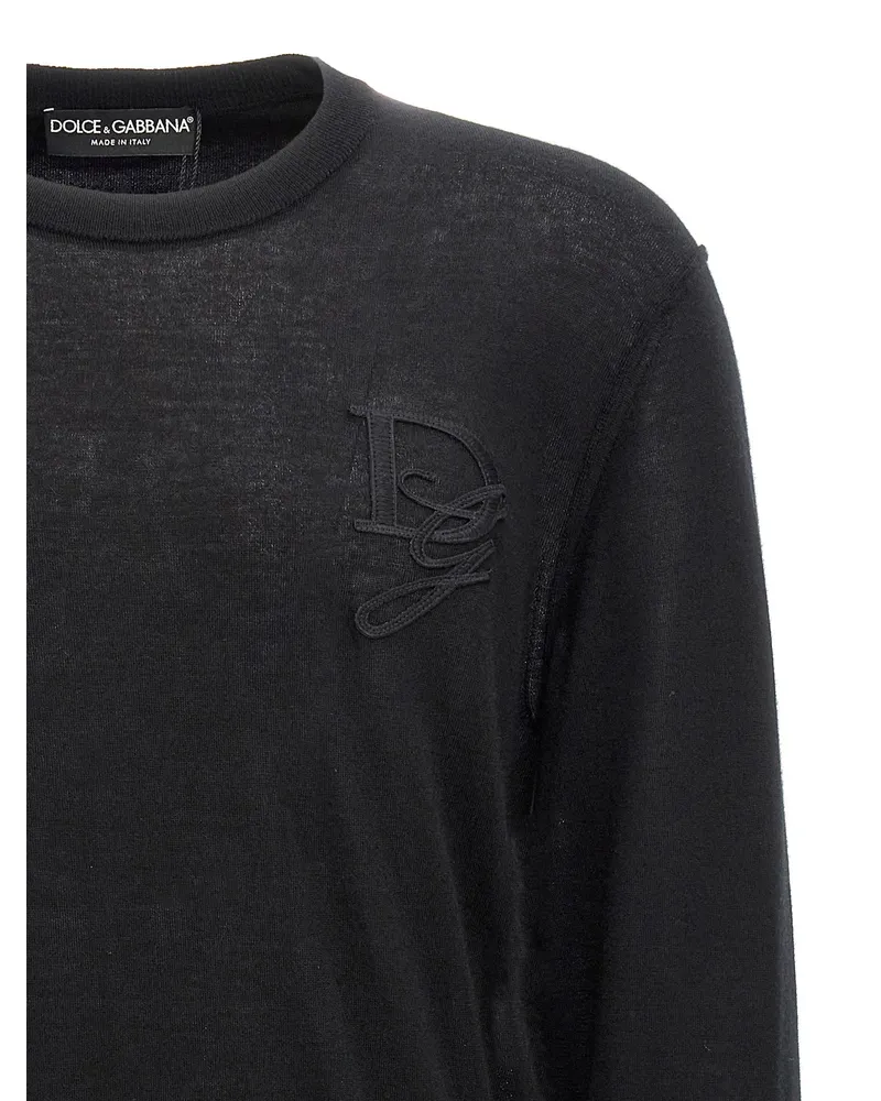 Dolce & Gabbana Men's Black Cashmere Cardigan Clothing Black