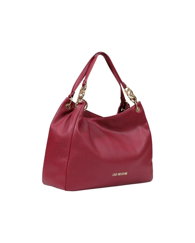 Moschino Women's Purple Polyethylene Handbag Bag Red