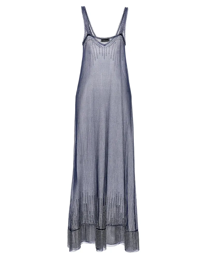 Paco Rabanne Women Blue Polyamide Long Dress Blue