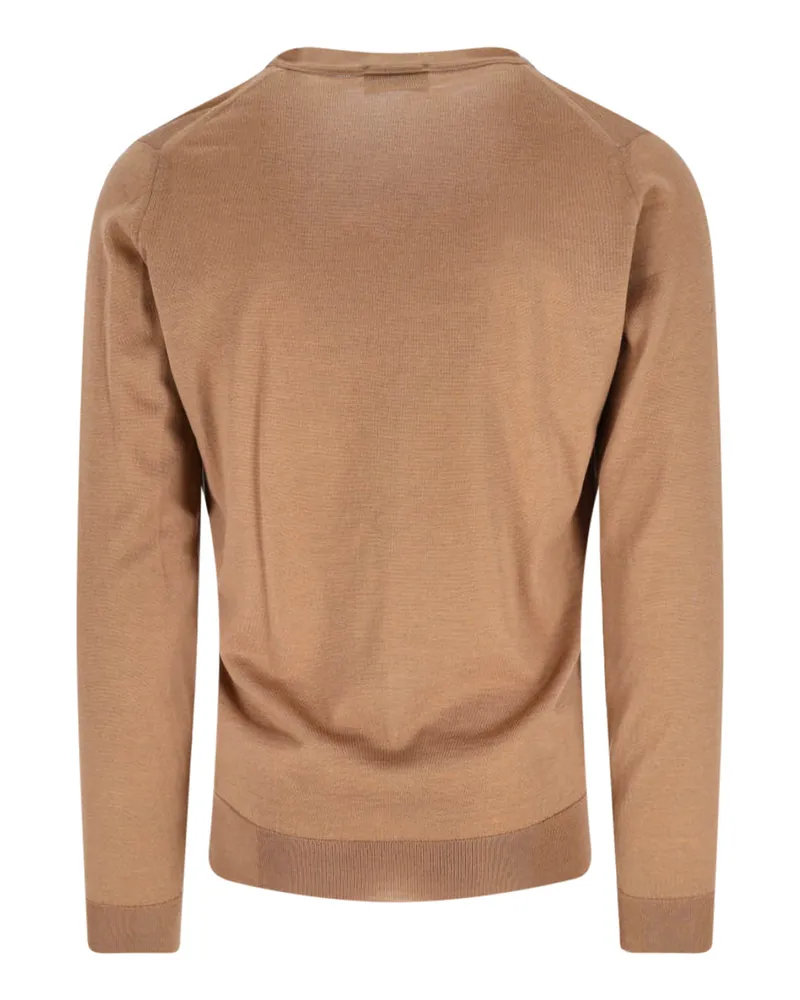 John Smedley Men's Sweaters Brown Extrafine Merino Wool Brown