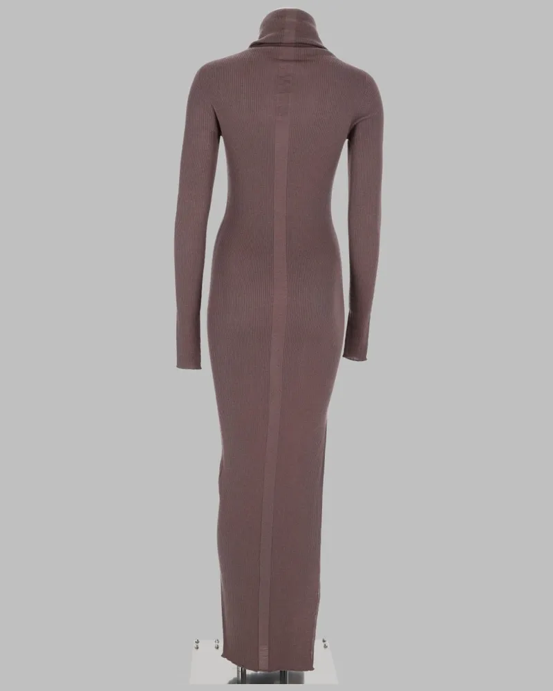 Rick Owens Women's Wool Knit Dress Purple New Purple