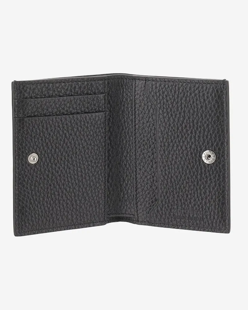 Montblanc Men's Leather Wallet Black & Cardholders Black
