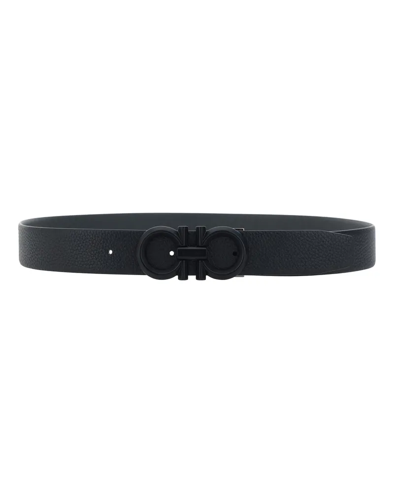 Ferragamo Gancini Belt — Black Black