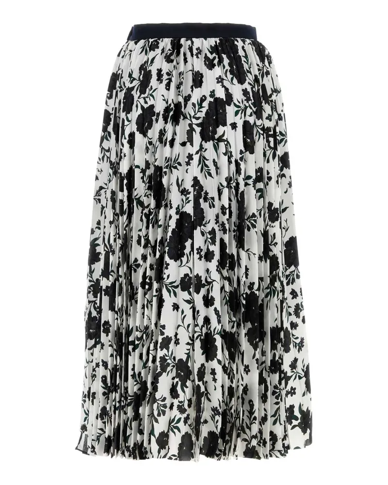 Sacai 2608531 120 Whitemulti Gonne Skirt Multicolor