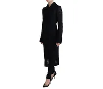 Women Black Button Down Long Blazer Cotton Jacket Clothing