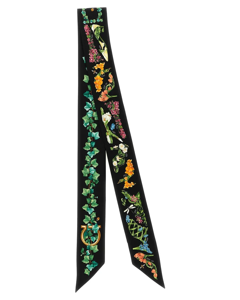 Ferragamo Eden Shoes Scarf — Black Black