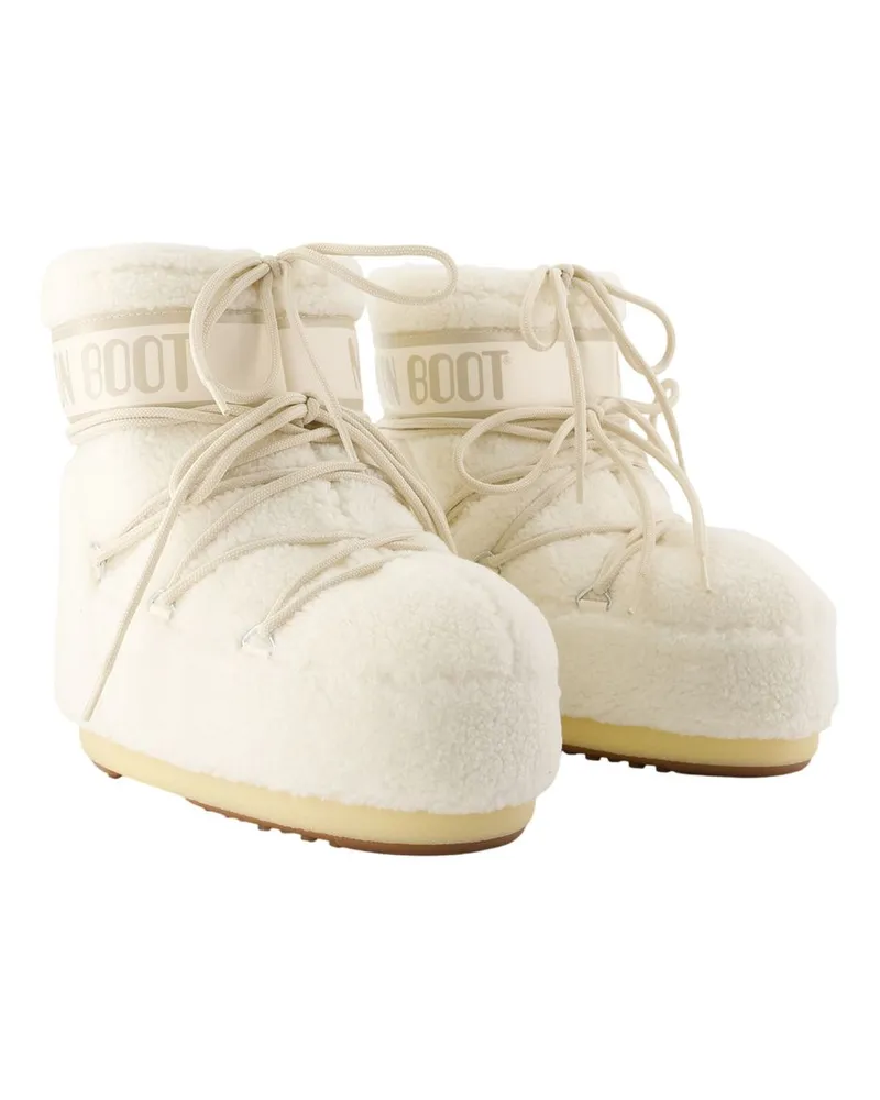 Moon Boot Women's Icon Low Ankle Boots - Moon Synthetic White Shoes Ankle-Boots White