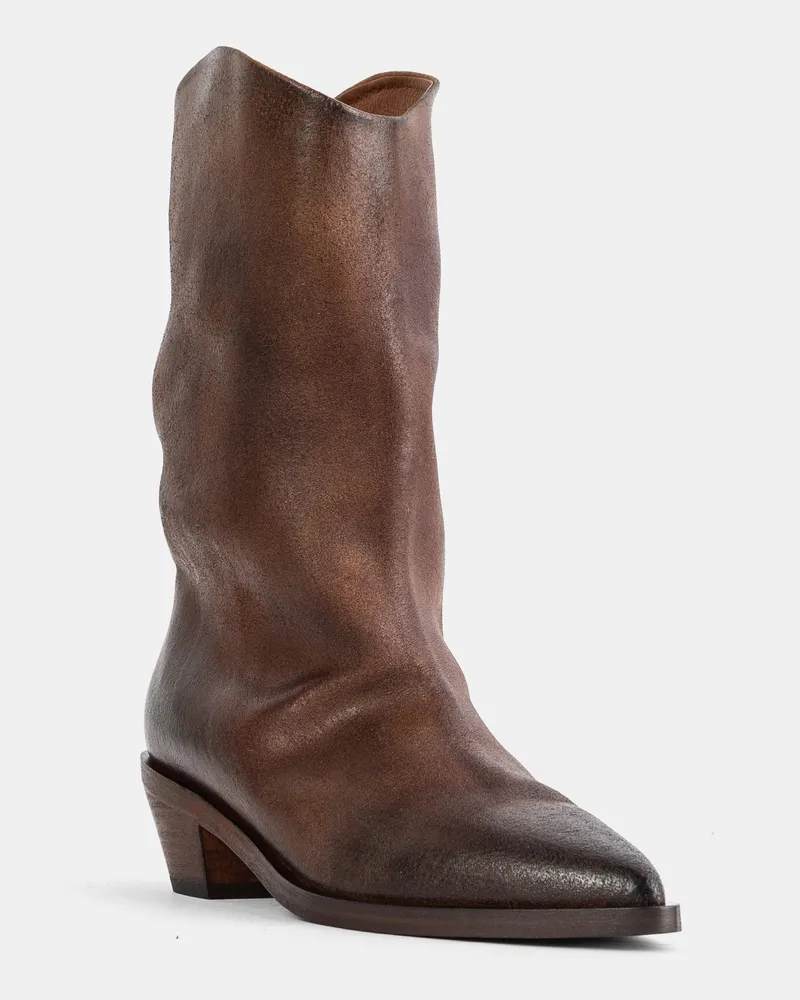 Marsèll Women's Stuzzichello Gray Boot Brown