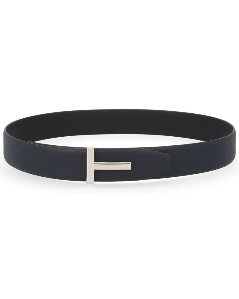Tom Ford T-Buckle Belt — Blue Blue