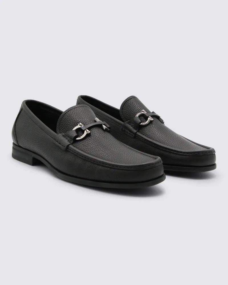 Ferragamo Men's Flat Shoes Nero || _cover Le Sole El Black