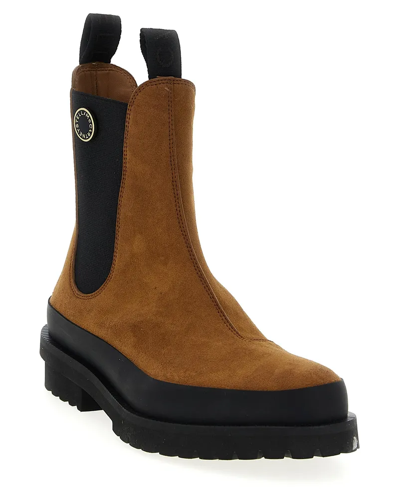 Stella McCartney Women's Brown Viscose Ankle Boots Brown