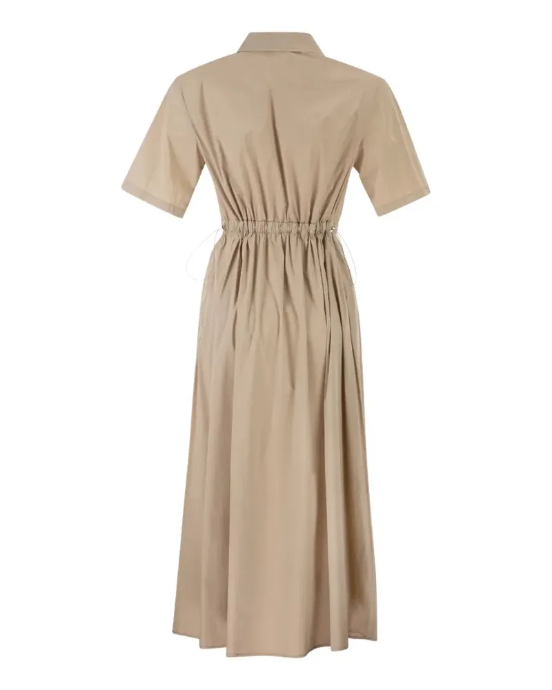 Herno Women's Drawstring Dress Ss26 W Beige